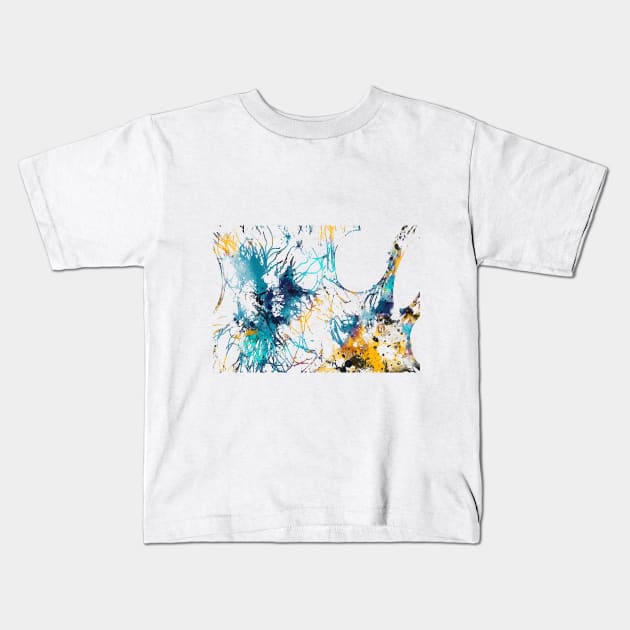 Human brain cells Kids T-Shirt by RosaliArt